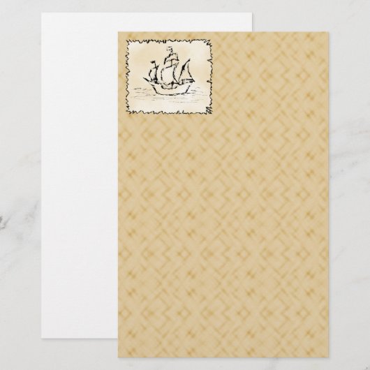 海賊船。 便箋 (正面/裏面)