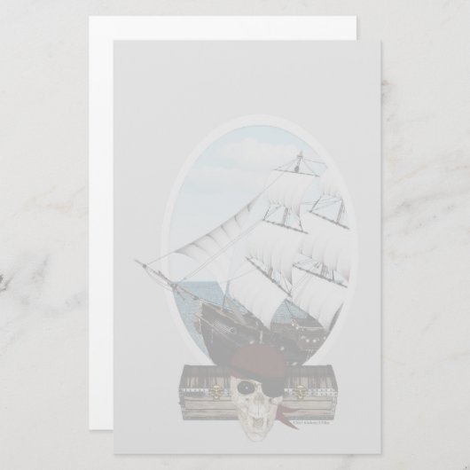 海賊船 便箋 (正面/裏面)