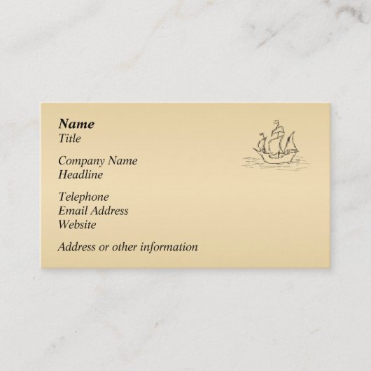 海賊船 名刺 (正面)