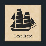 海賊船。帆船。 マグネット<br><div class="desc">海賊の船のイメージ。</div>