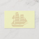 海賊船。 帆船 名刺 (裏面)
