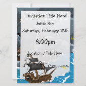 海賊船 招待状 (裏面)