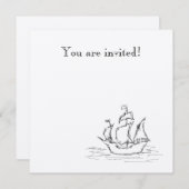 海賊船。 招待状 (正面/裏面)