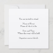 海賊船。 招待状 (裏面)