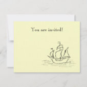 海賊船。 招待状 (正面)