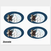 海賊船 楕円形シール (シート)