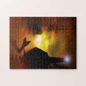 海賊船・灯台・鯨尾 ジグソーパズル (横)