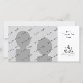 海賊船。白黒。