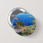 海賊船 缶バッジ (正面&裏面)