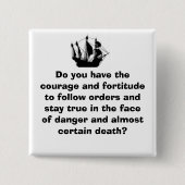 海賊船 缶バッジ (正面)