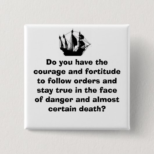 海賊船 缶バッジ (正面)