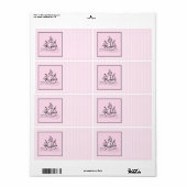 海賊船。黒とピンク。 ラベル (フルシート)