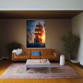 海賊船 | AIアートポスター ポスター