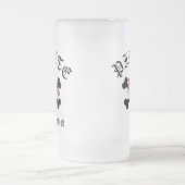 海賊花型女性歌手 フロストグラスビールジョッキ (中央)