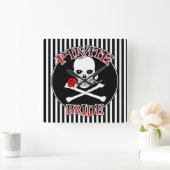 海賊花嫁の時計 スクエア壁時計 (ホーム)