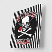 海賊花嫁の時計 スクエア壁時計 (傾斜)