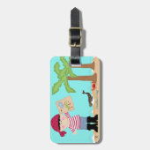 海賊荷物のラベル ラゲッジタグ (正面縦)