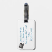 海賊荷物のラベル ラゲッジタグ (裏面縦)