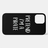 海賊衣装を着たふりをするハロウィーン Case-Mate iPhoneケース (裏面 (横))