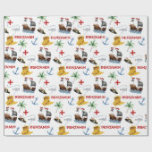 海賊誕生会 ラッピングペーパー (フラット)