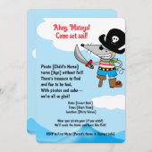 海賊誕生会 招待状 (正面/裏面)