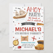 海賊誕生会 招待状 (正面)