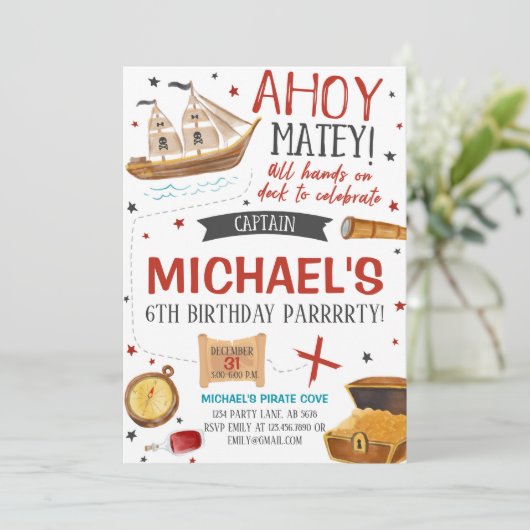 海賊誕生会 招待状 (スタンド正面)