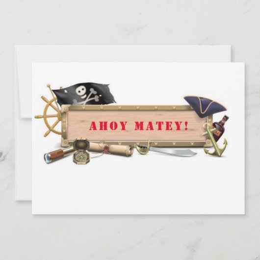 海賊誕生会 招待状 (裏面)