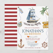 海賊誕生会 招待状 (正面/裏面)