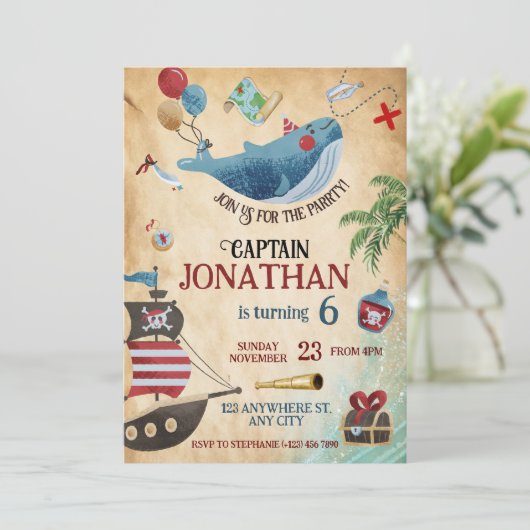 海賊誕生会 招待状 (スタンド正面)