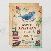 海賊誕生会 招待状 (正面/裏面)