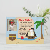 海賊誕生日のパーティの招待状 招待状 (スタンド正面)