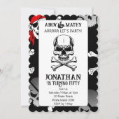 海賊誕生日の喜び 招待状 (正面)