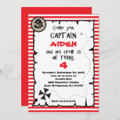 海賊誕生日の招待状 招待状 (正面/裏面)