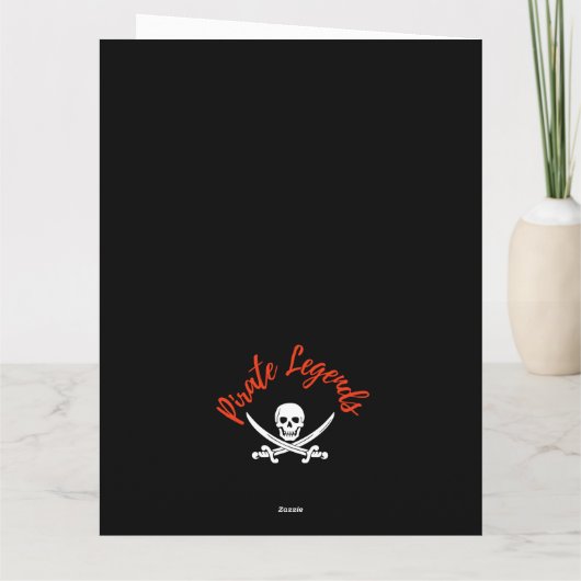 海賊誕生日カード カード (裏面)