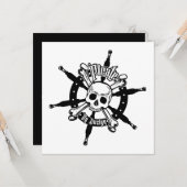 海賊誕生日カード カード (正面/裏面インサイチュ)