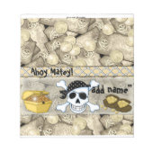 海賊誕生日キャンディバーラッパーパーティーの好意 ノートパッド (正面)