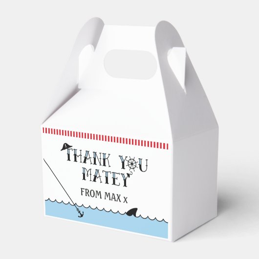 海賊誕生日パーティーの好意ボックス フェイバーボックス (正面サイド)