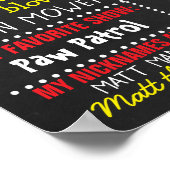 海賊誕生日パーティーの黒板の看板 ポスター (角)