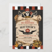 海賊誕生日パーティーへの招待 招待状 (正面)