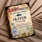 海賊誕生日パーティーへの招待 招待状