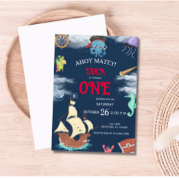 海賊誕生日パーティーへの招待 招待状