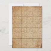 海賊誕生日パーティーガールアドベンチャーマップ 招待状 (裏面)