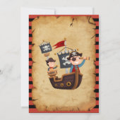 海賊誕生日パーティーサンキューカード サンキューカード (裏面)