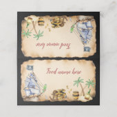 海賊誕生日パーティーテント座席表 プレイスカード (外部開封)