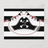 海賊誕生日パーティーポストカード招待状 インビテーションポストカード (正面)