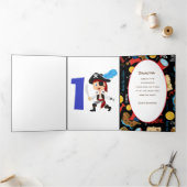 海賊誕生日ボーイアドベンチャートリフォールドカード 三つ折りカード (内部)