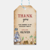 海賊誕生日会サンクスユーラベル ギフトタグ (正面)