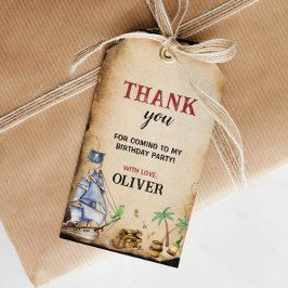 海賊誕生日会サンクスユーラベル ギフトタグ
