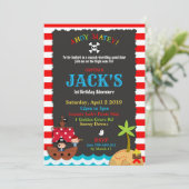 海賊誕生日招待状海賊パーティーボーイ 招待状 (スタンド正面)